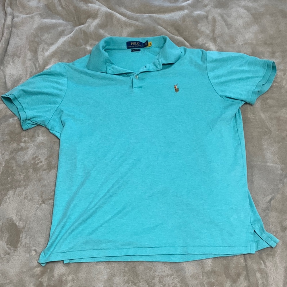 Ralph Lauren Classic Fit Teal Polo.